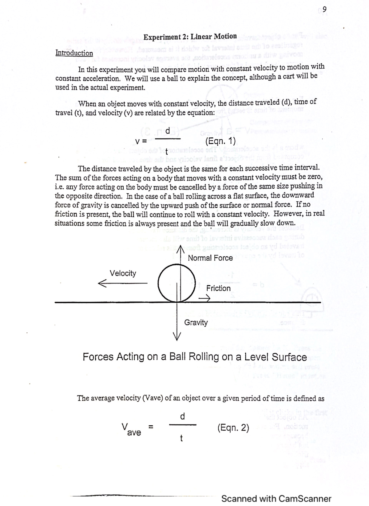 Linear motion lab report PSCI 1100 Studocu