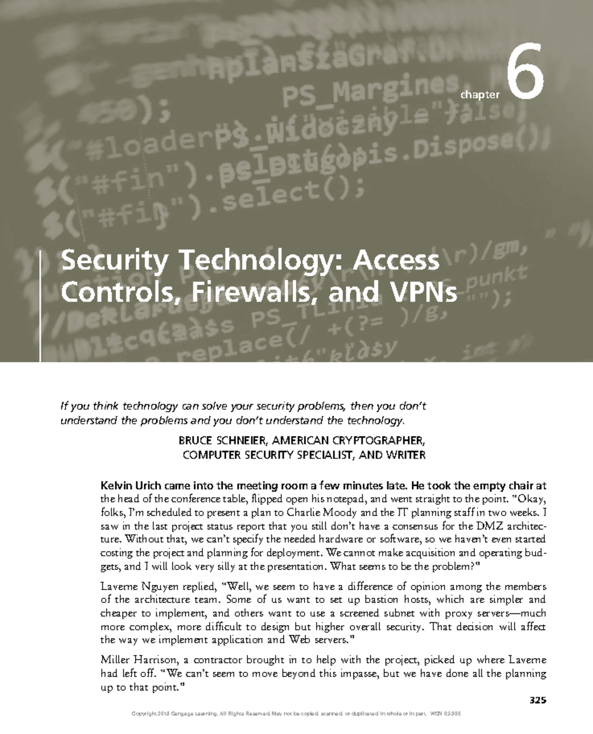 Principles Of ISe 6 123 chapter 6 Security Technology Access