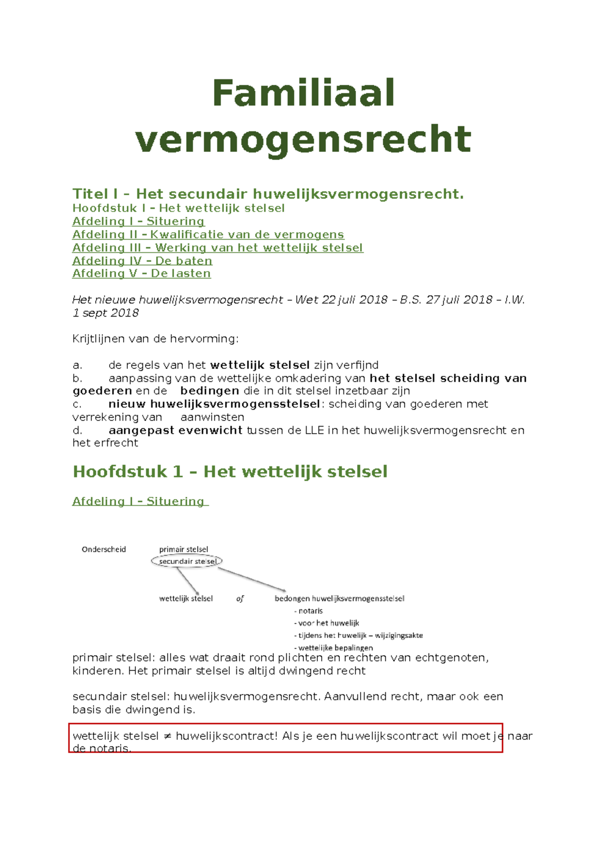 Familiaal Vermogensrecht - Familiaal Vermogensrecht Titel I – Het ...