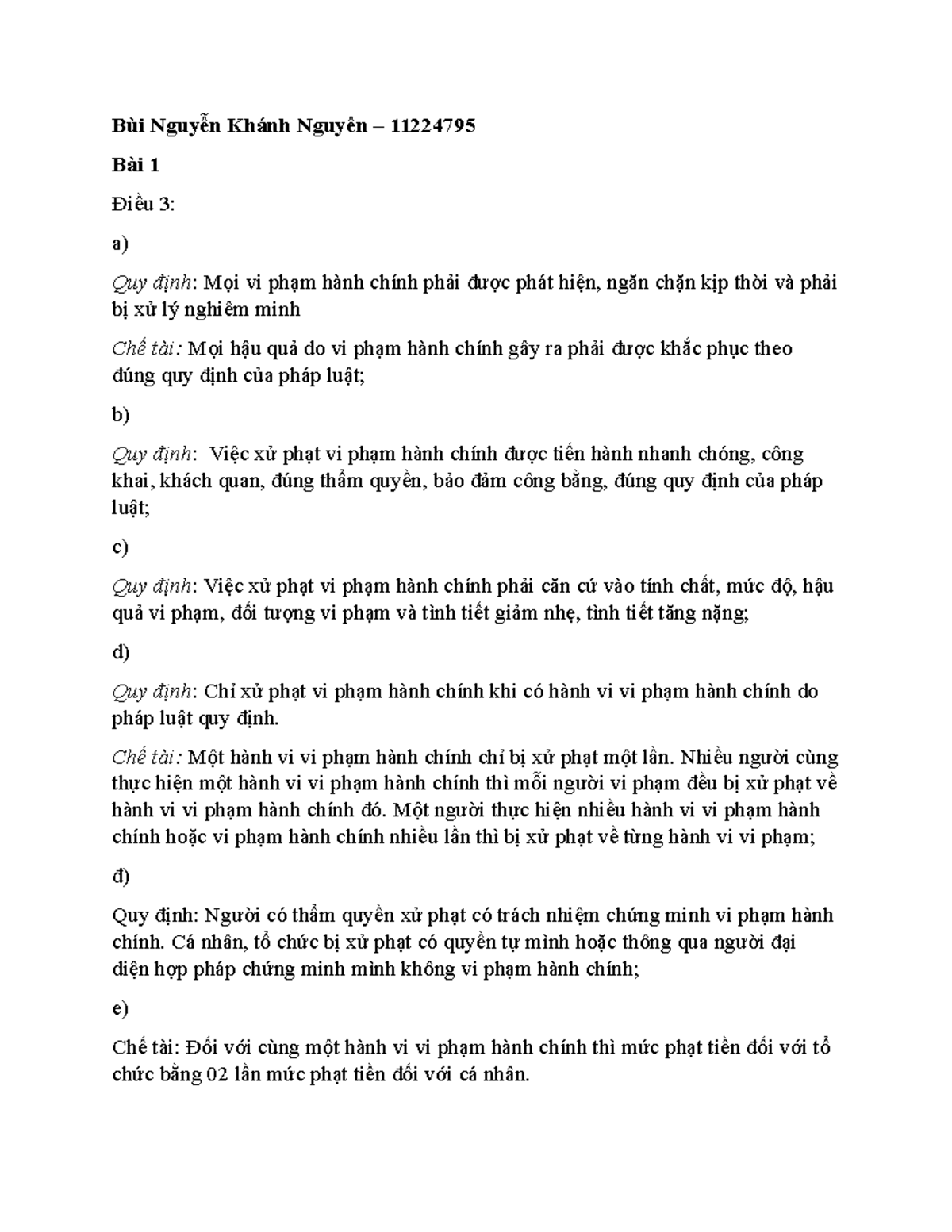 PLĐC.20.T5 cham hoc mon nay di ban oi Bùi Nguyễn Khánh Nguyên 11224795 Bài 1 Điều 3 a