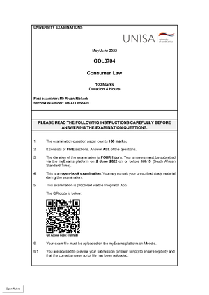 ICT Chapter 8 - summary notes for ICT/IT LAW - COL3704 - Unisa - Studocu