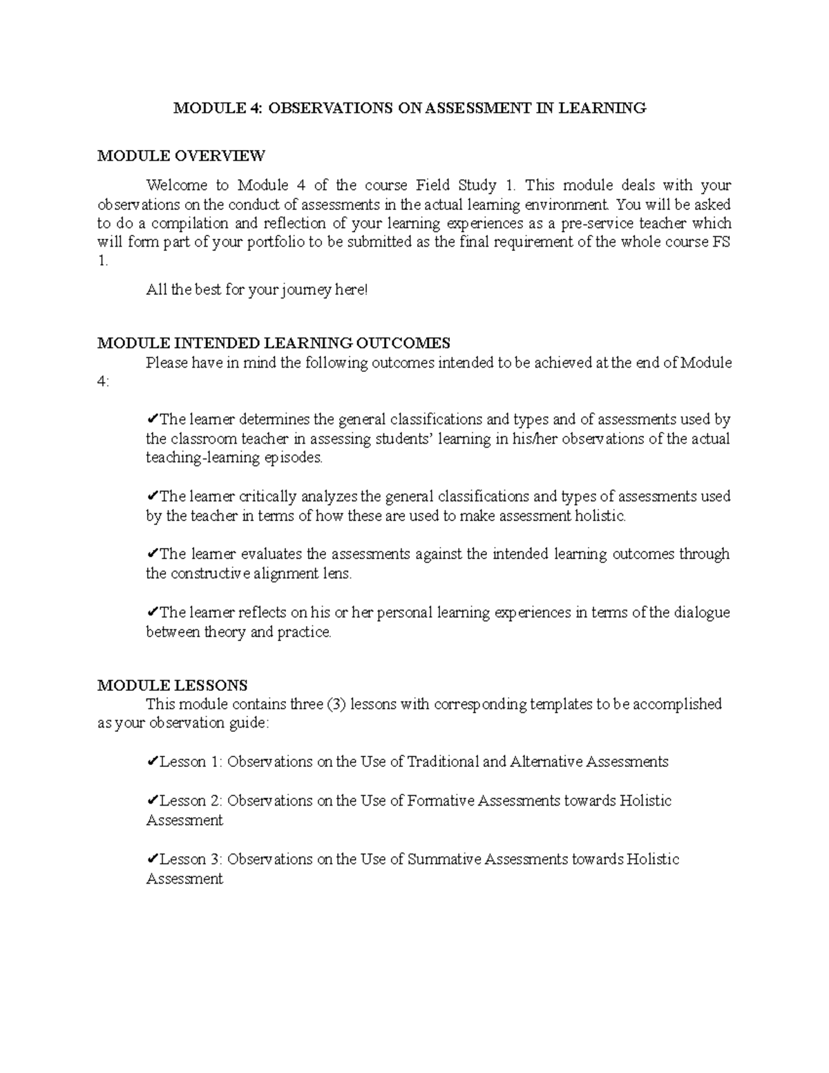 Module 4 - Observations on Assessement in Learning-converted - Comp ...