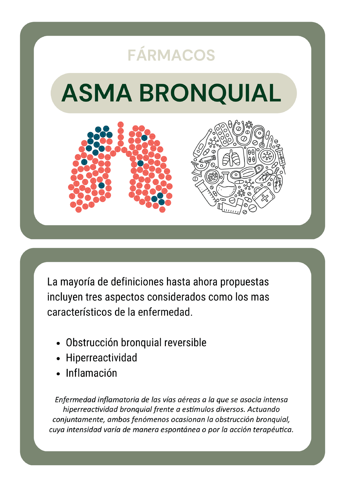 Flashcards Asma Bronquial - Farmacología - Studocu