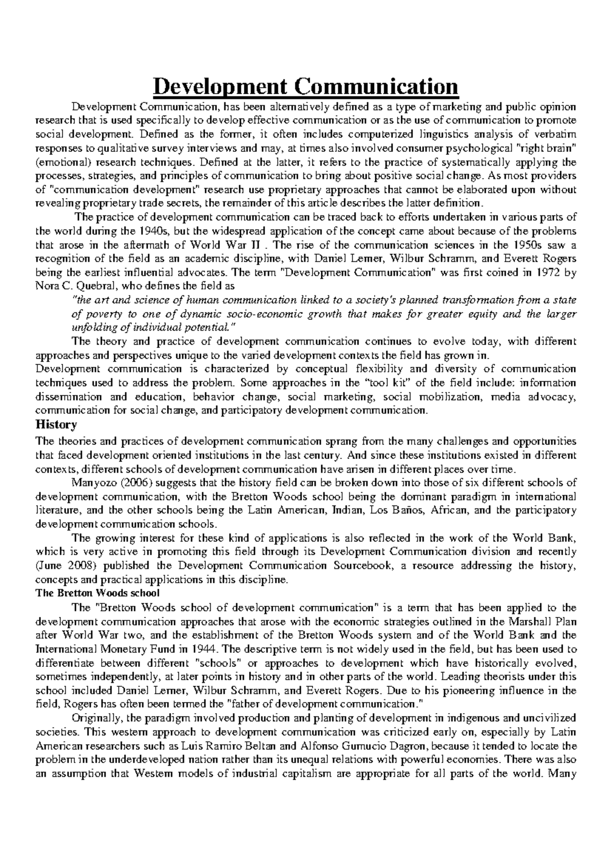 DC Briefly discussed the topics of the said matter Development