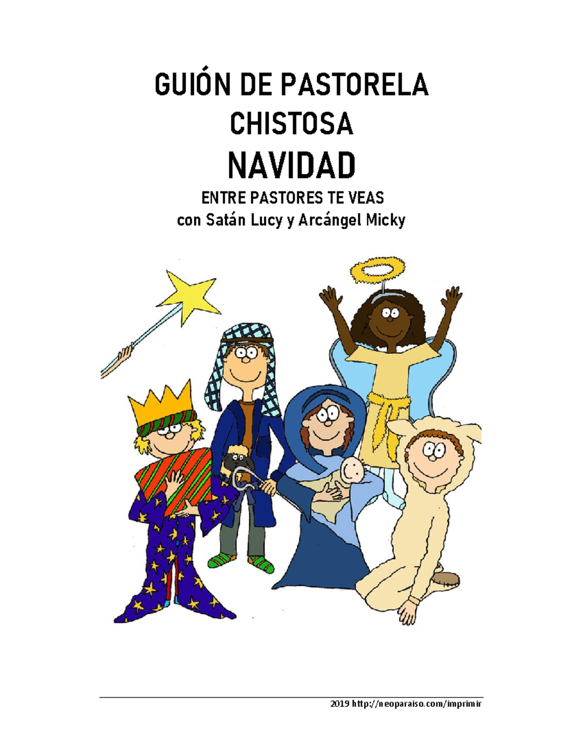 Guión De Pastorela 2- ndhhhhhgg - GUIÓN DE PASTORELA CHISTOSA NAVIDAD ...