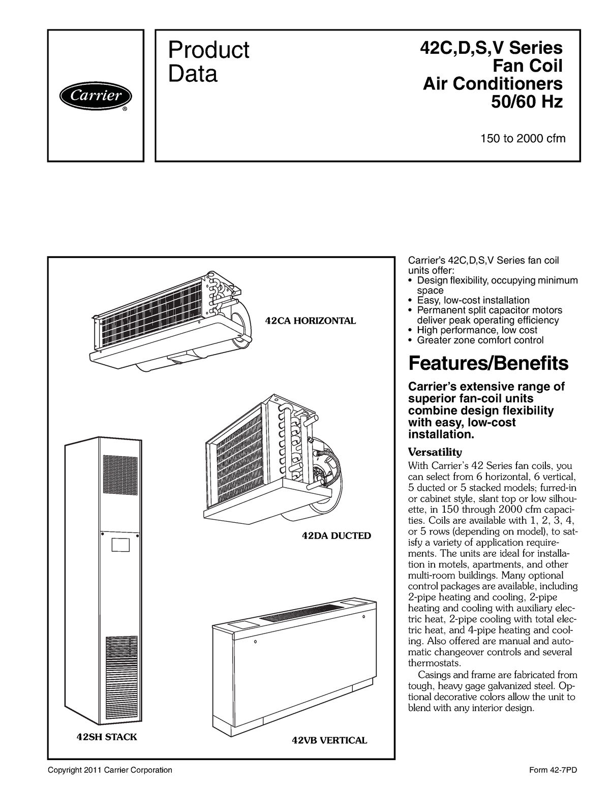 42-7pd - Información Técnica - Copyright 2011 Carrier Corporation Form ...