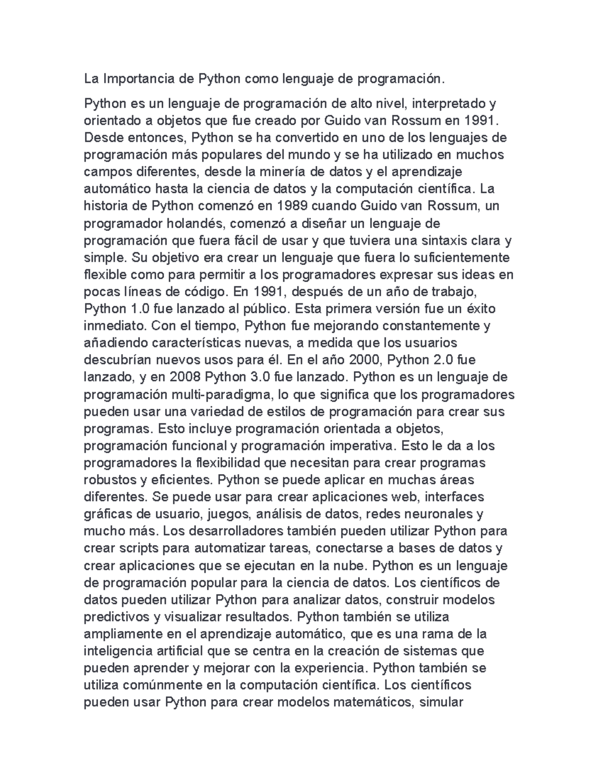Python - Python es un lenguaje de programación de alto nivel ...