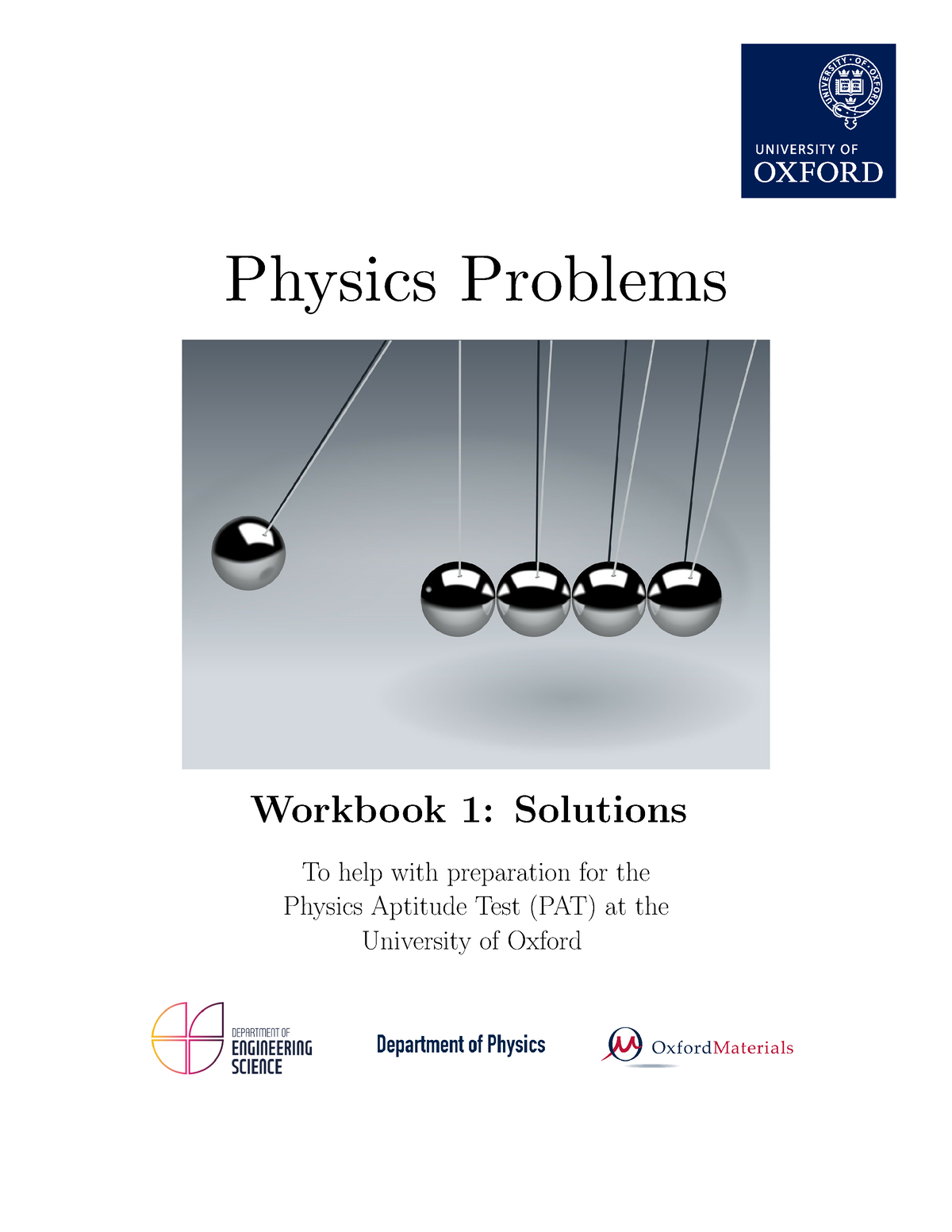 Solutions 1 - ......... - Physics Problems Workbook 1: Solutions To ...