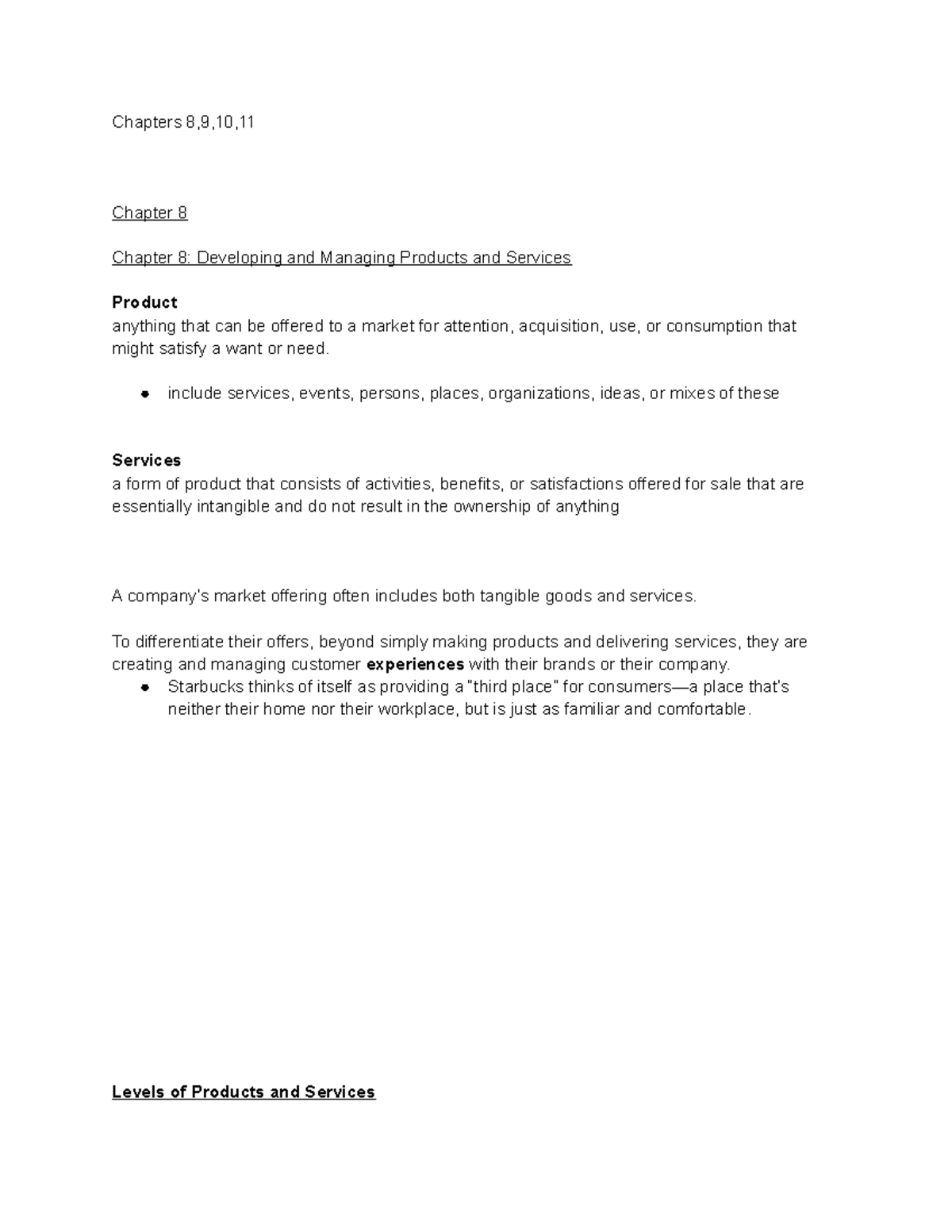 Bus 120 Midterm 2 Notes - Chapters 8,9,10, Chapter 8 Chapter 8 ...