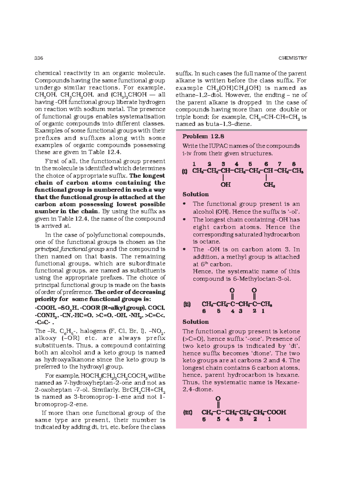 Organic chemistry - notes - 336 CHEMISTRY chemical reactivity in an ...