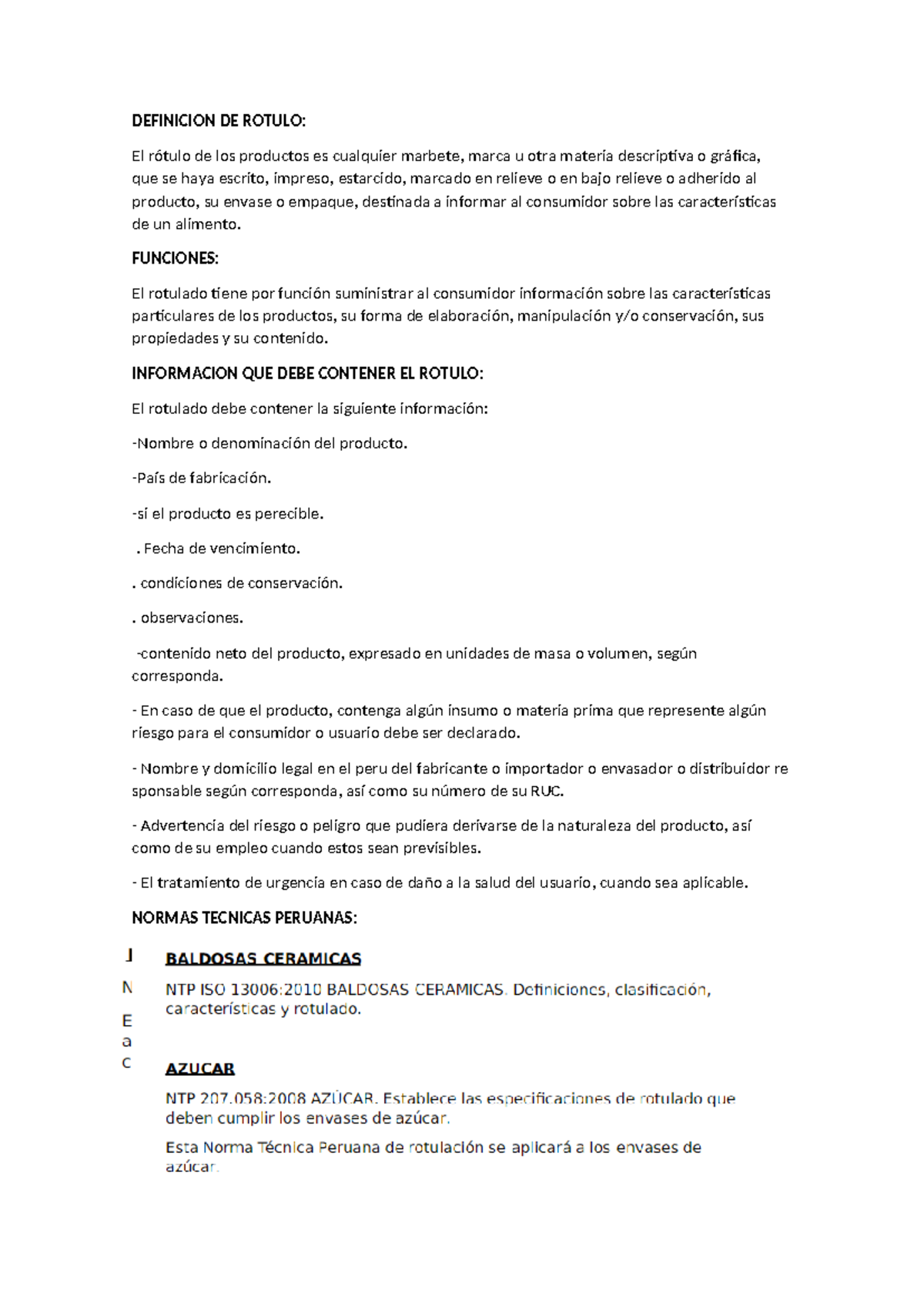Definicion DE Rotulo - DEFINICION DE ROTULO: El rótulo de los productos ...
