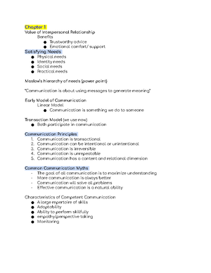 Chapter 2 Mediated Interpersonal Communication - Chapter 2 Mediated ...