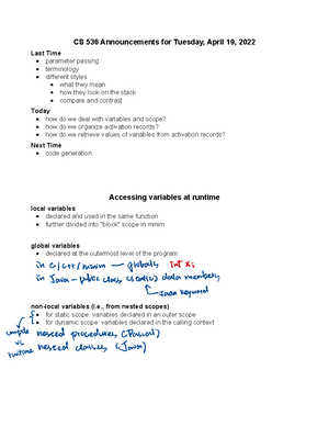 Lec Week Cs Announcements For Tuesday February Programming Assignment Due