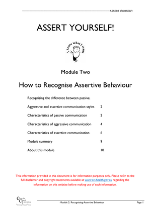 passive behaviour characteristics