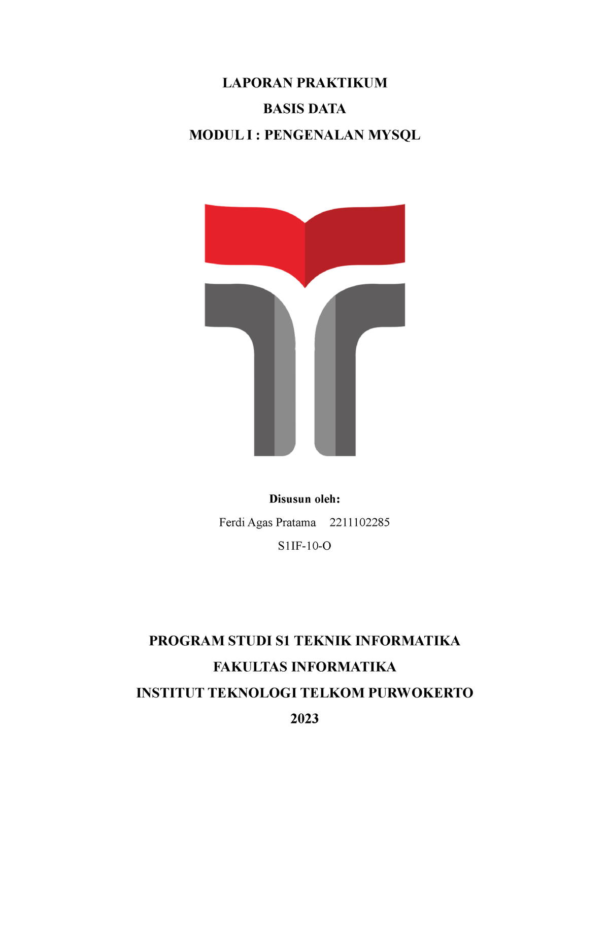 Latihan Basis Data : Mysql - LAPORAN PRAKTIKUM BASIS DATA MODUL I ...