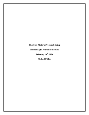 MAT 126 Module Two Journal Sources - MAT 126 - MAT 126 Module Two ...
