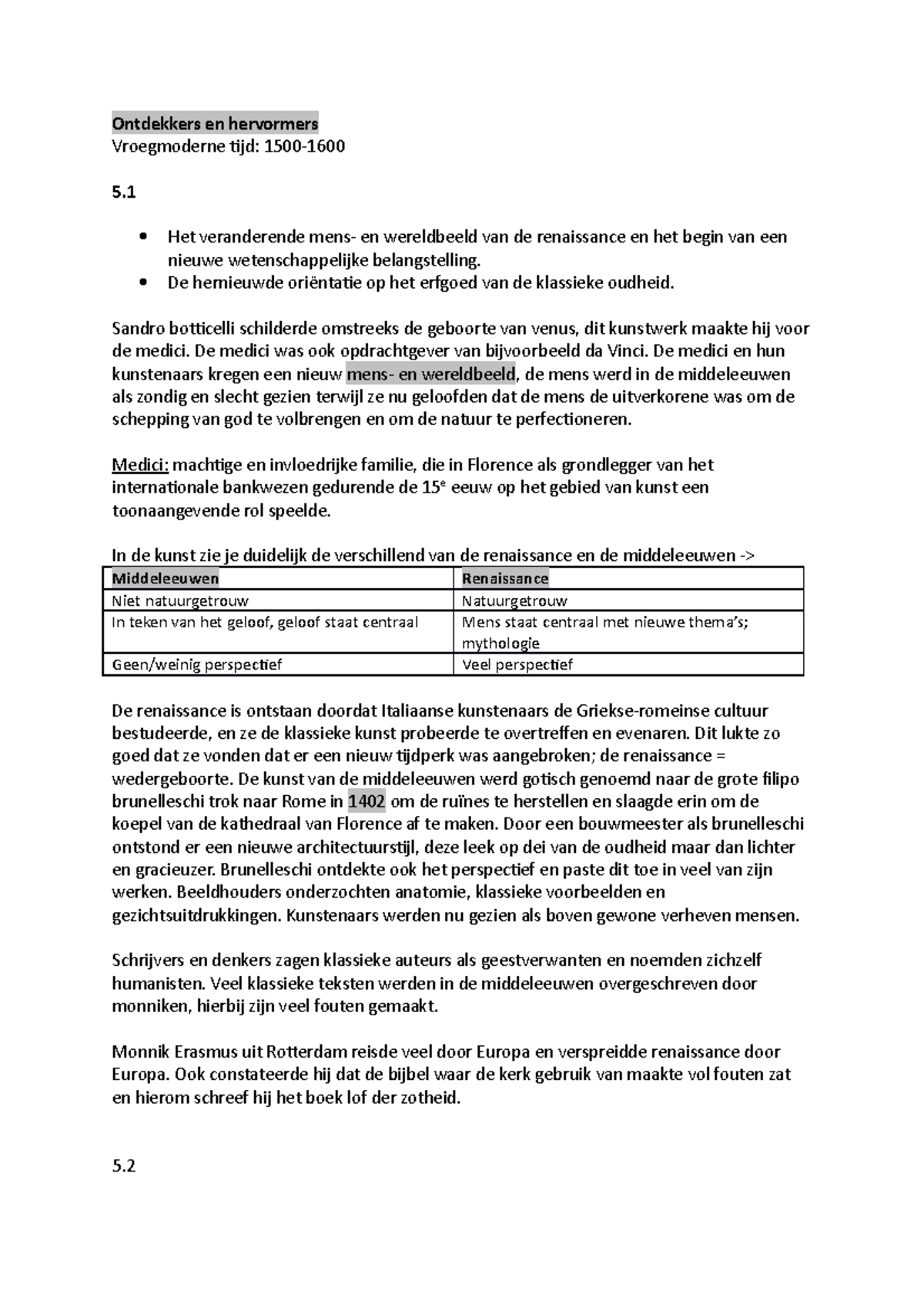 Tijdvak 5 En 6 - Ontdekkers En Hervormers Vroegmoderne Tijd: 1500- Het ...