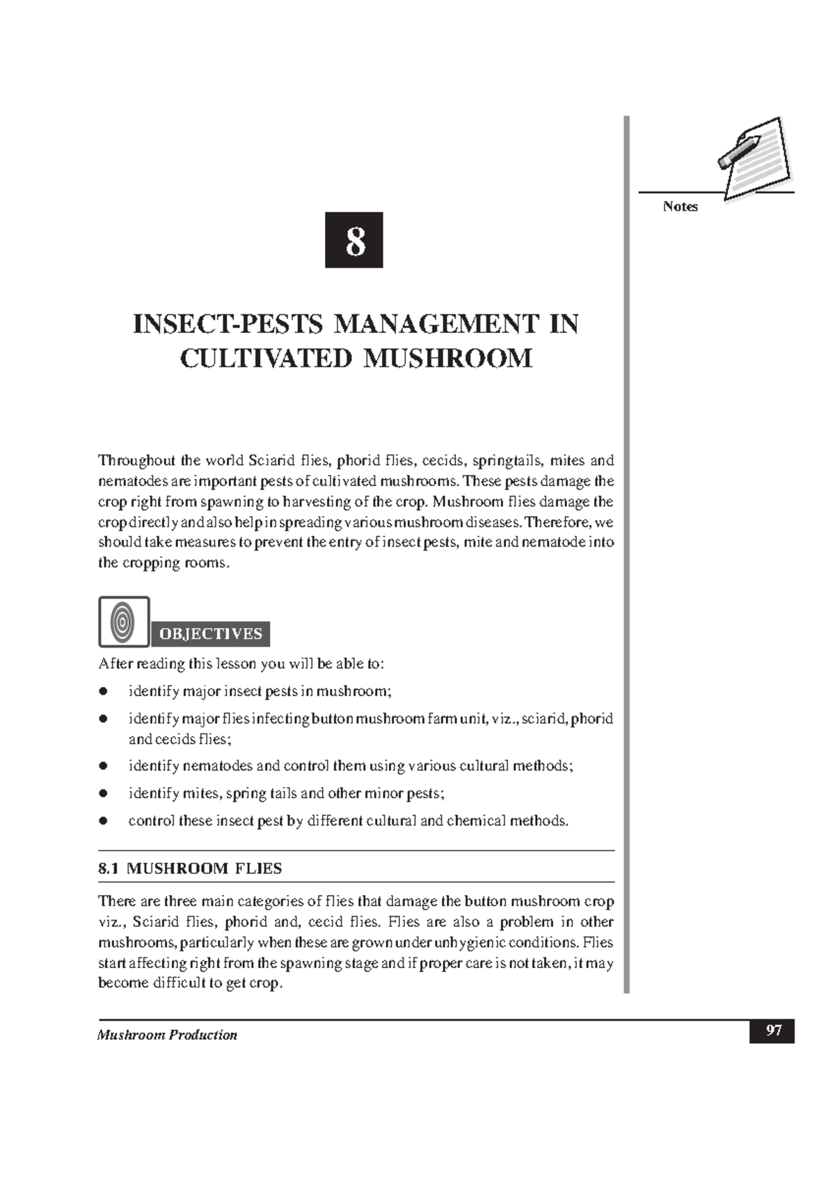 Lesson08 agriculture notes 97 Notes 8 INSECTPESTS MANAGEMENT IN