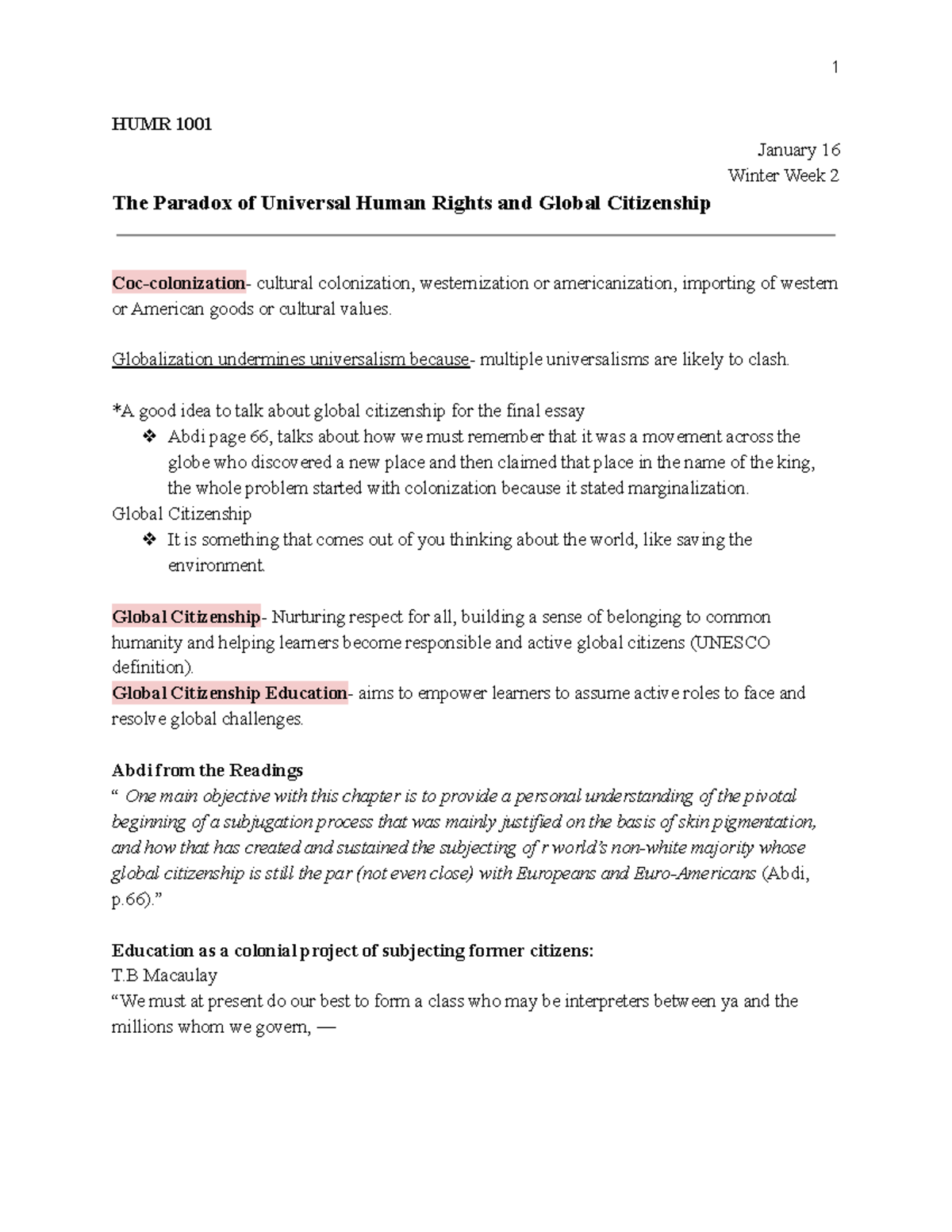 human-rights-notes-semester-2-humr-1001-january-16-winter-week-2-the