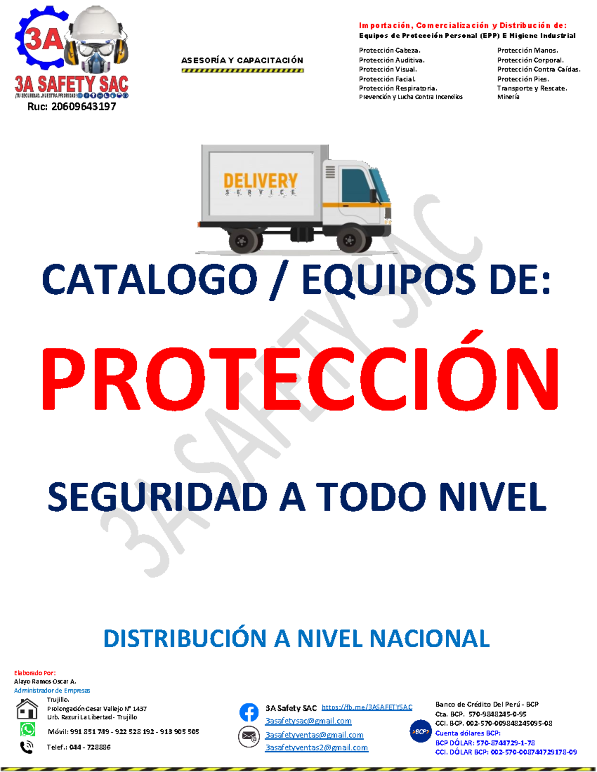 Catalogo 3A Safety SAC EPPs 3A Safety SAC 3asafetysacgmail