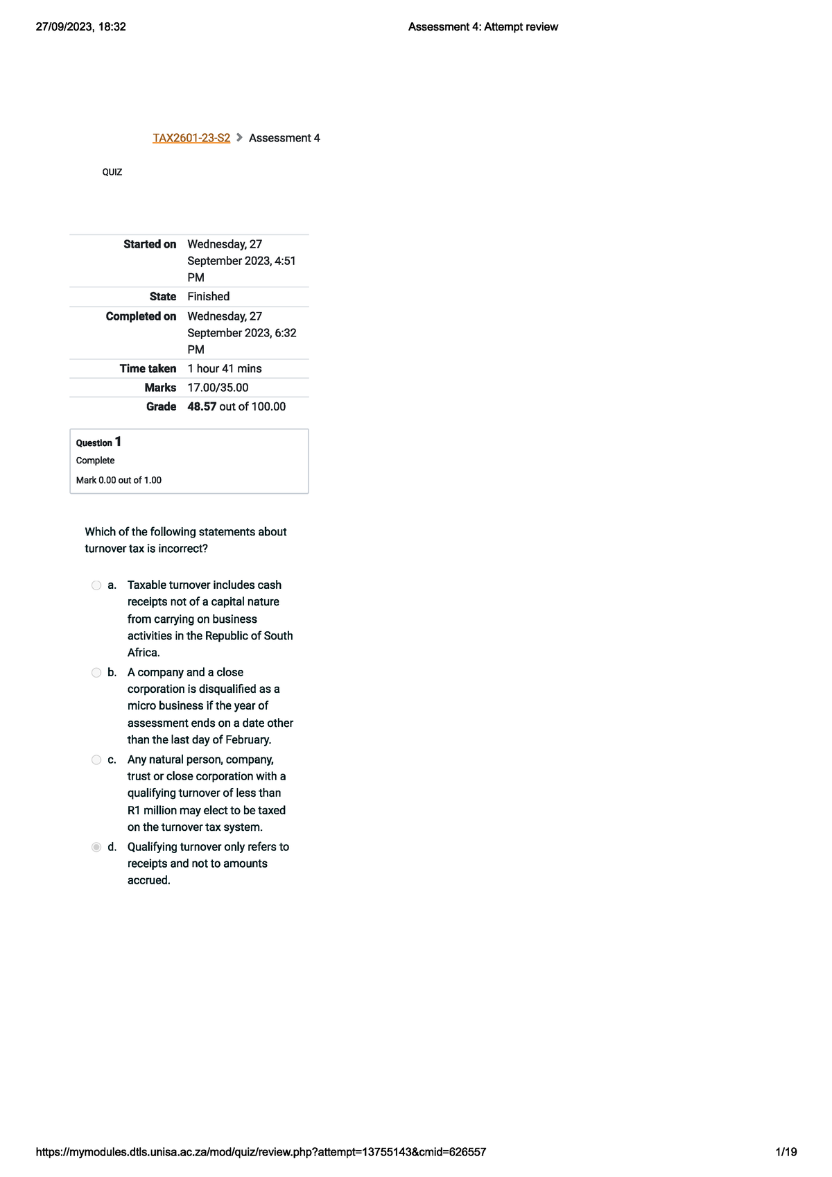 tax2601 assignment 3 semester 1 2023