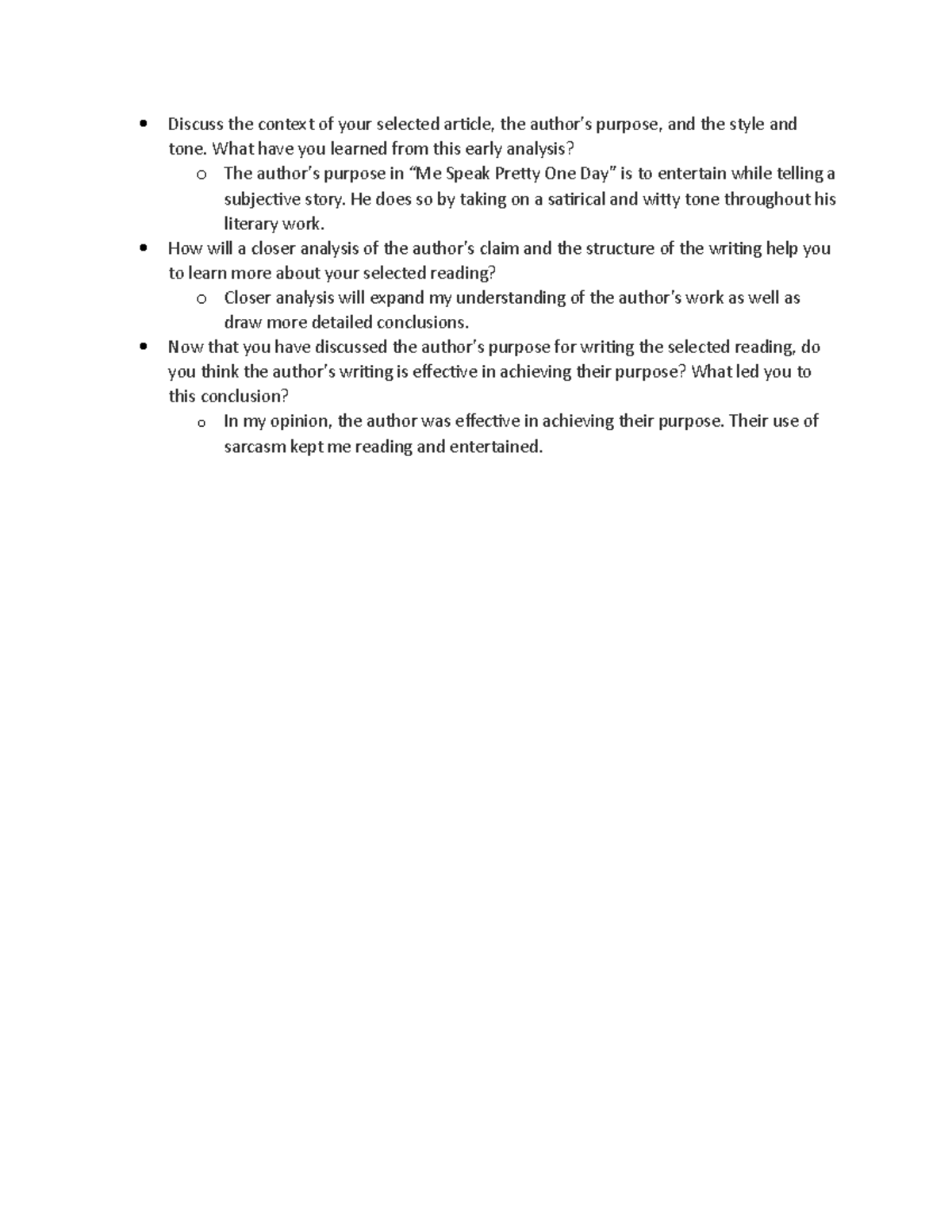 2-5 Importance of Analysis - ENG122 - SNHU - Studocu