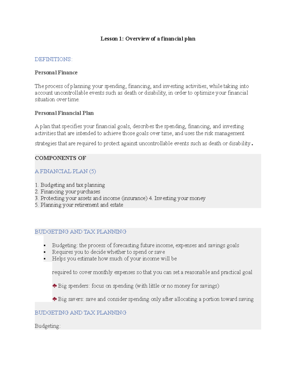 what-are-the-5-components-of-a-financial-plan-government-deal-funding