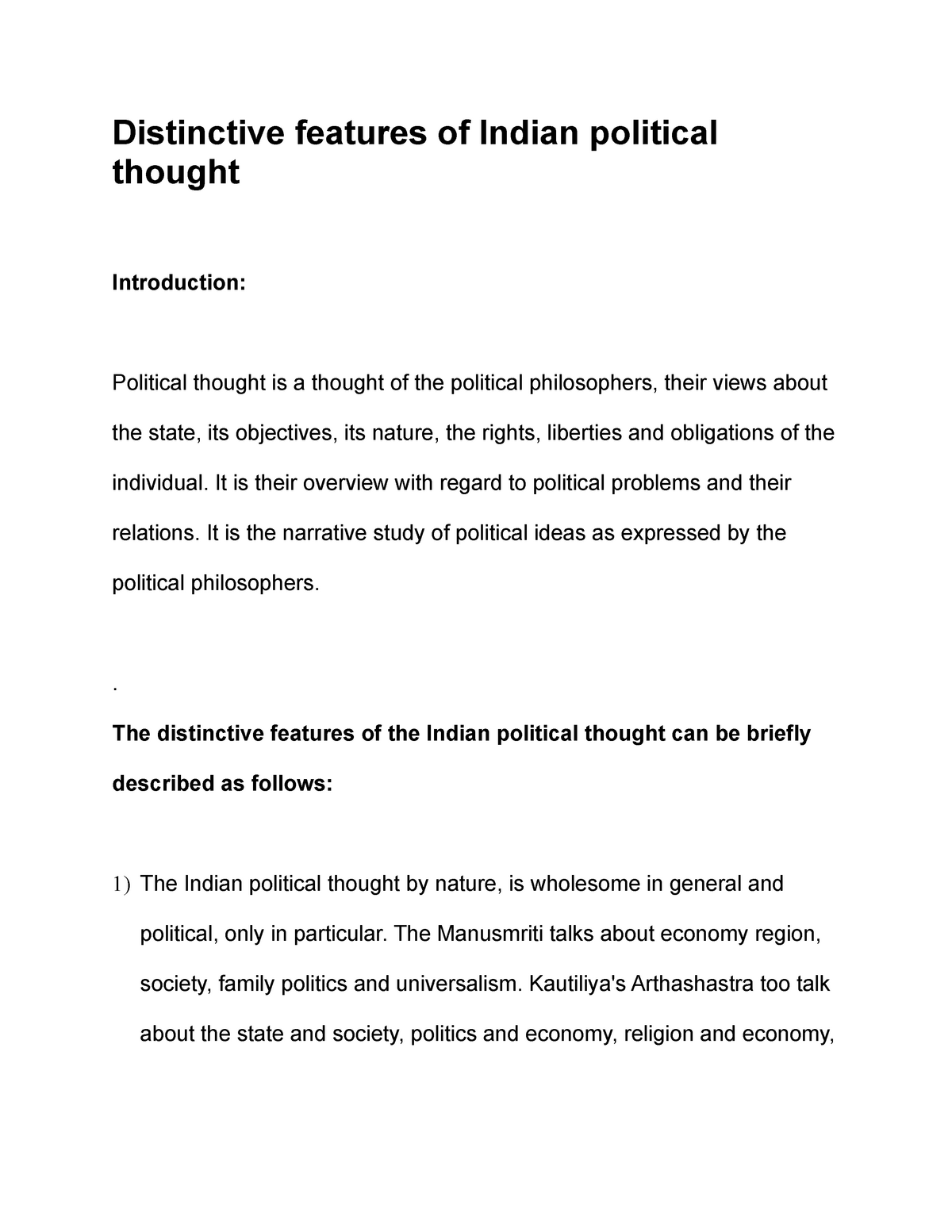 distinctive-features-of-indian-political-thought-distinctive-features