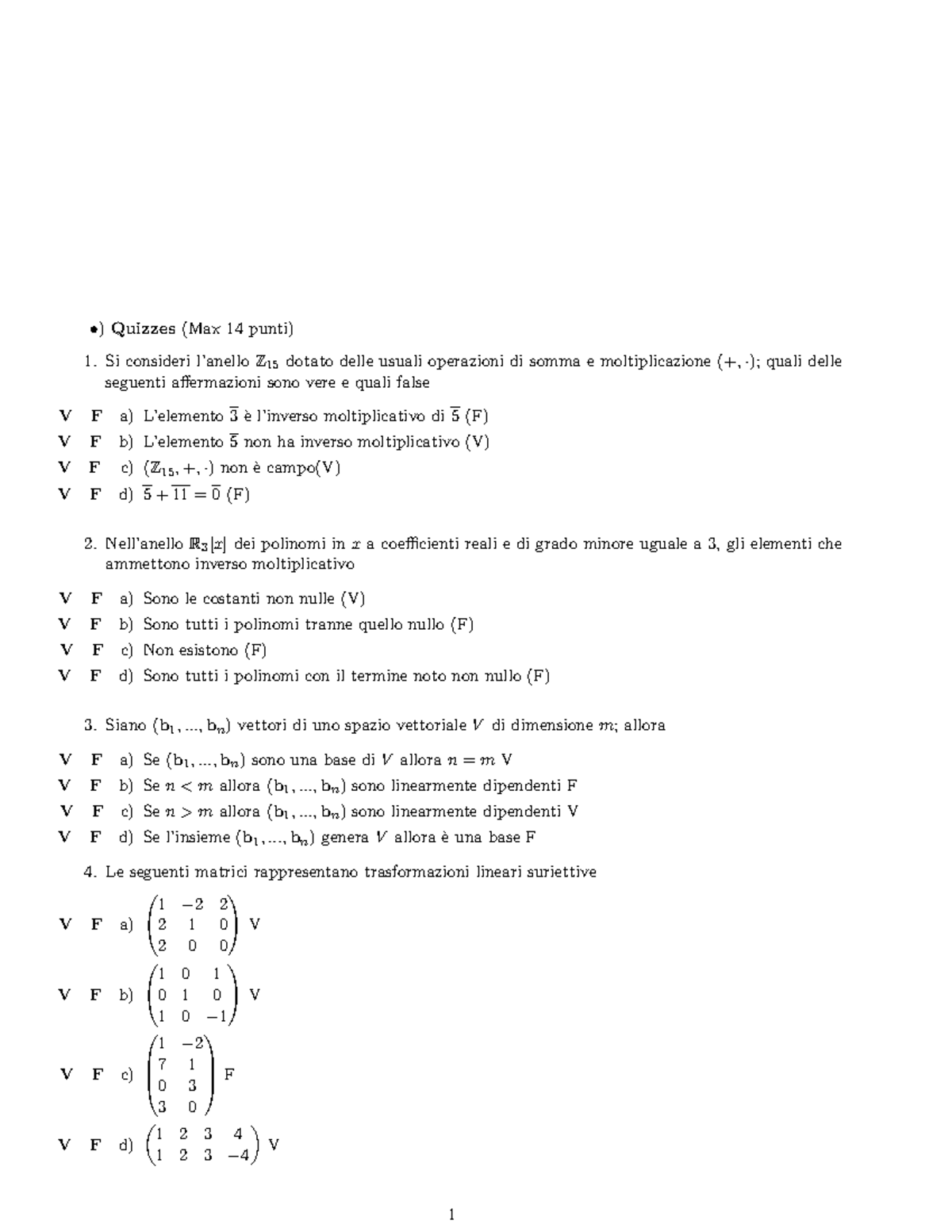 Esame B 13Feb2019 - Geom E Alg T, Ing. 29288 E 28570. 13 Feb 2019 ...