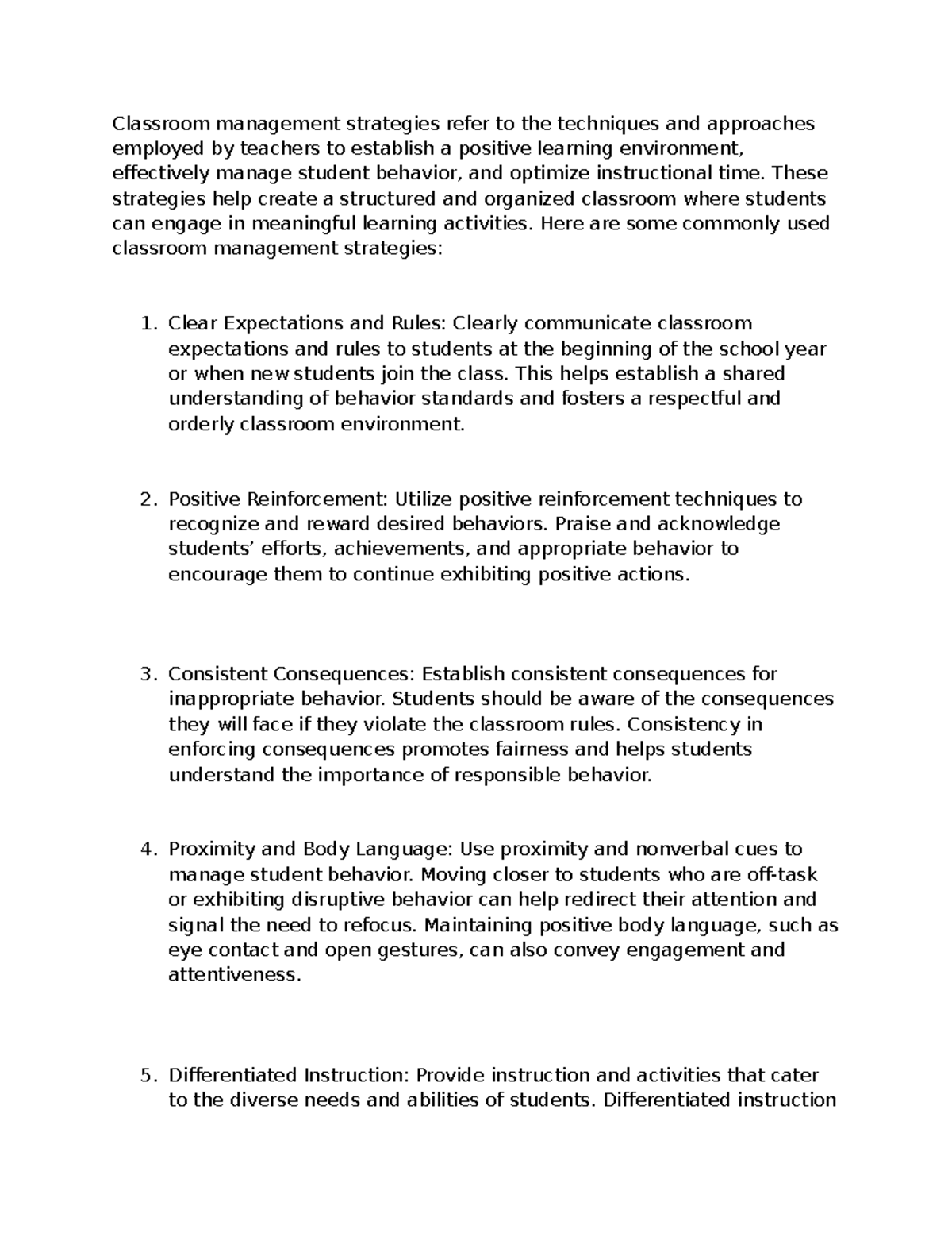 Classroom Management This Is For Formative Assignment Classroom Management Strategies Refer Classroom Management This Is For Formative Assignment Classroom Management Strategies Refer