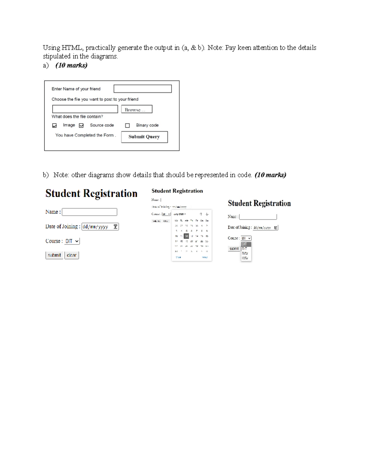 Form Exercise HTML - Bachelors of Animation and Visual Effects - Using ...