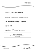 FAC1501 - Unisa - Financial Accounting - Studocu