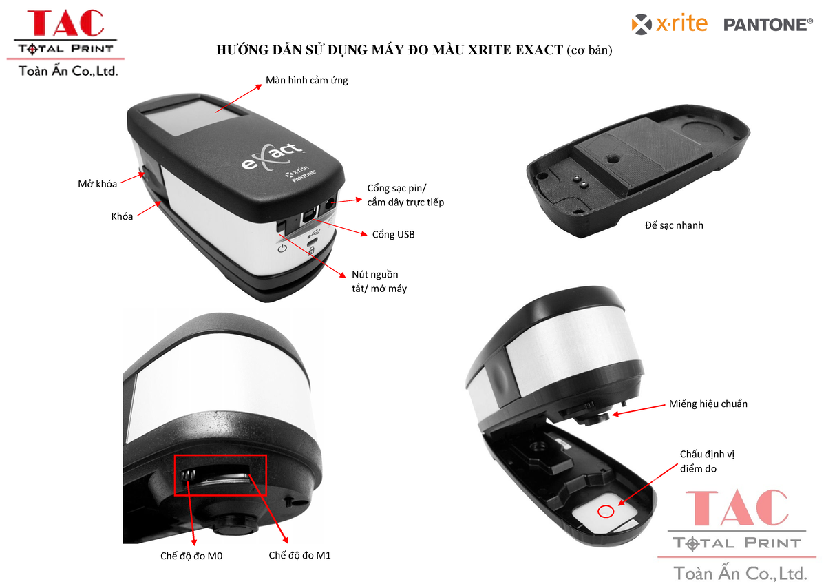 HDSD Exact (update 2021) - HƯỚNG DẪN SỬ DỤNG MÁY ĐO MÀU XRITE EXACT (cơ ...