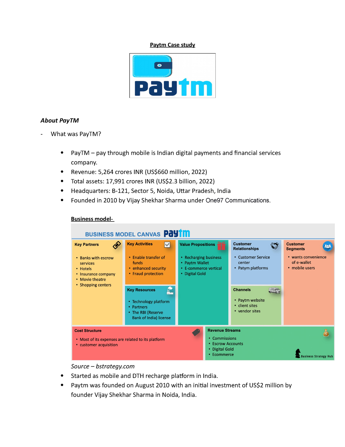 Paytm Case Study - Paytm Case Study About PayTM - What Was PayTM? PayTM ...