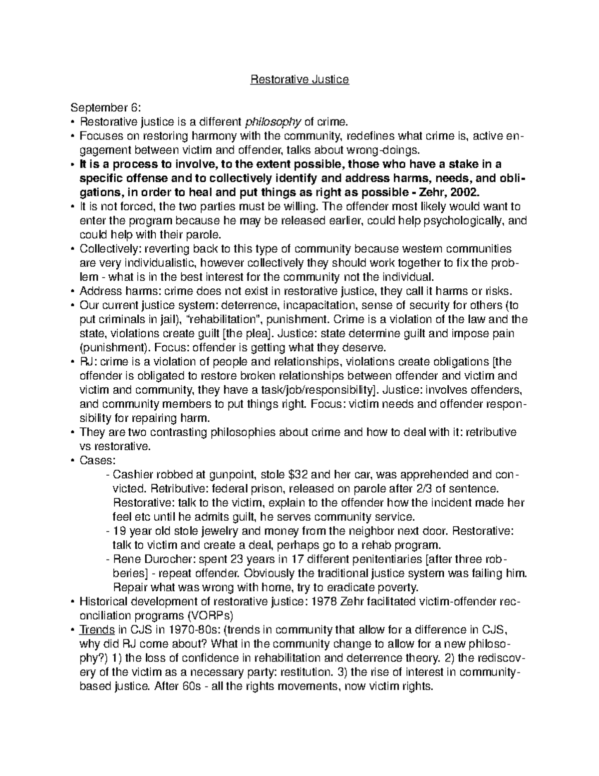 Restorative essay picture