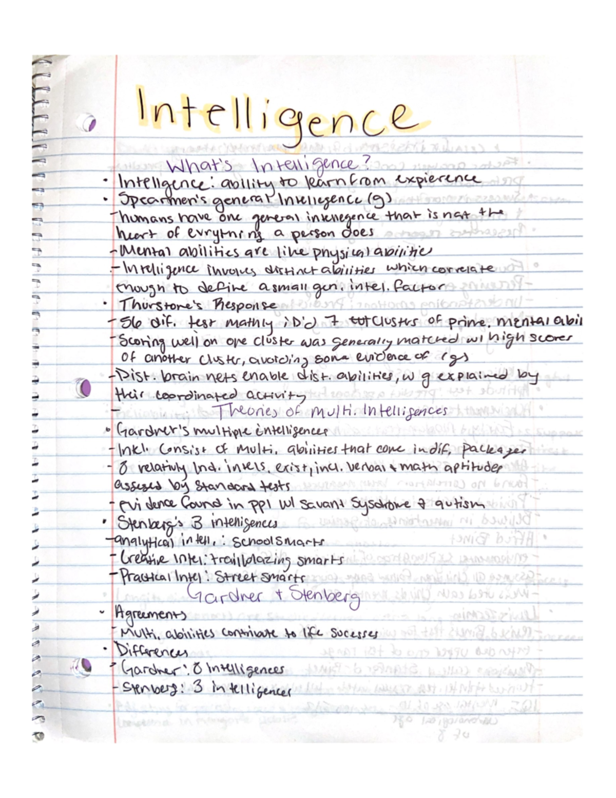 Powerpoint notes Psychological Science 1305 Intelligence - PSY 1305 ...