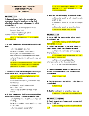 Acctg 1 - MC Theories - Chapter 28, 29, 30 - INTERMEDIATE ACCOUNTING 1 ...