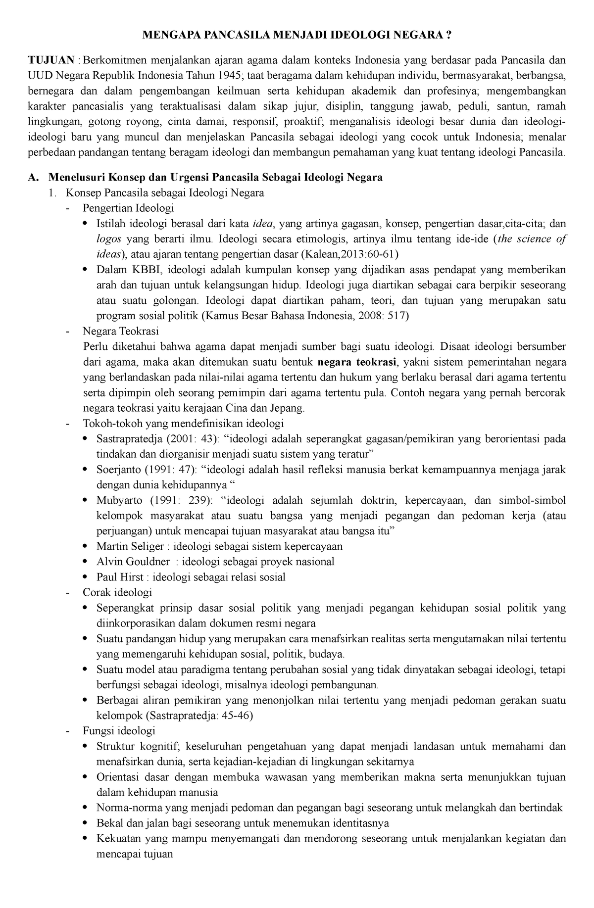 Materi Ppt Pkn Bab 4 - MENGAPA PANCASILA MENJADI IDEOLOGI NEGARA ...