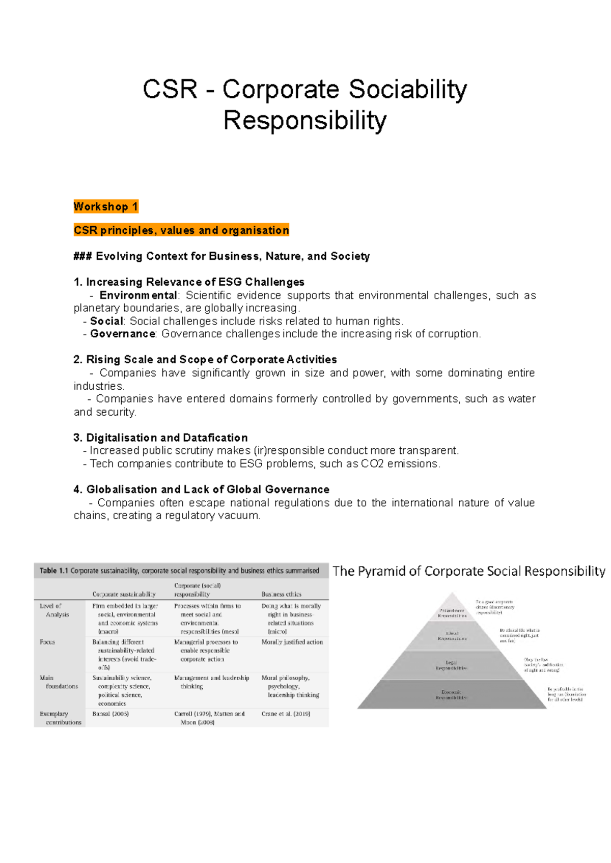 CSR - Corporate Sociability Responsibility - CSR - Corporate ...