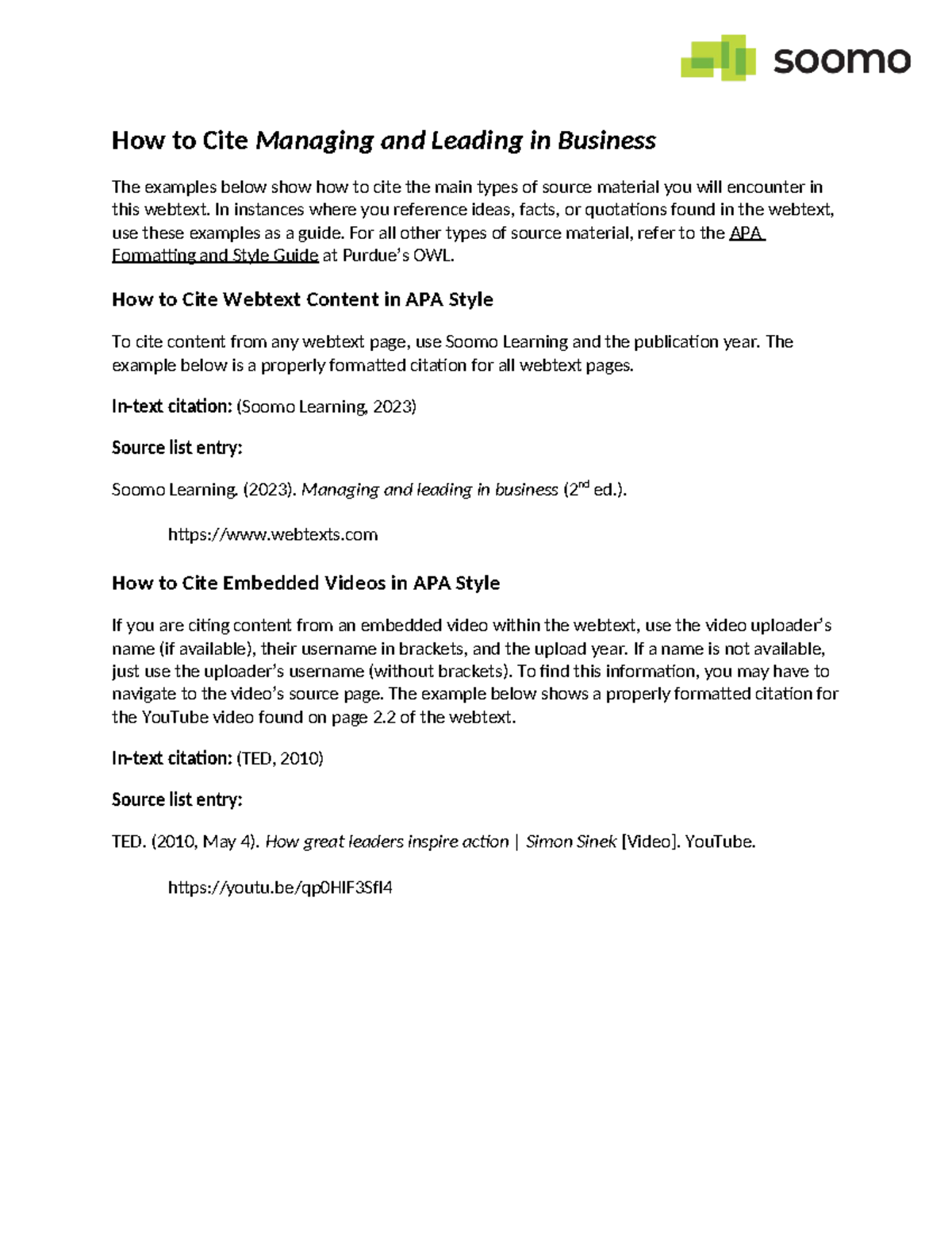 BUS210 2e V1 Citation Guide - How to Cite Managing and Leading in ...