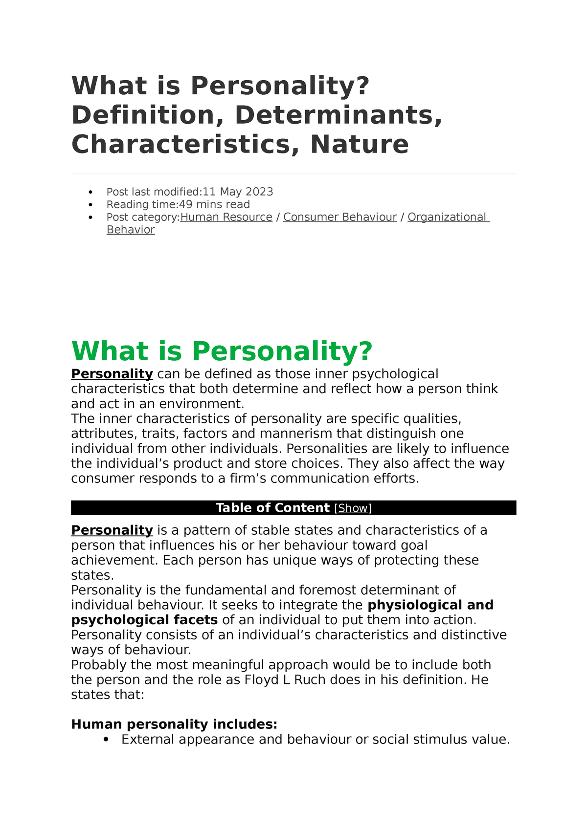 what-is-personality-what-is-personality-definition-determinants