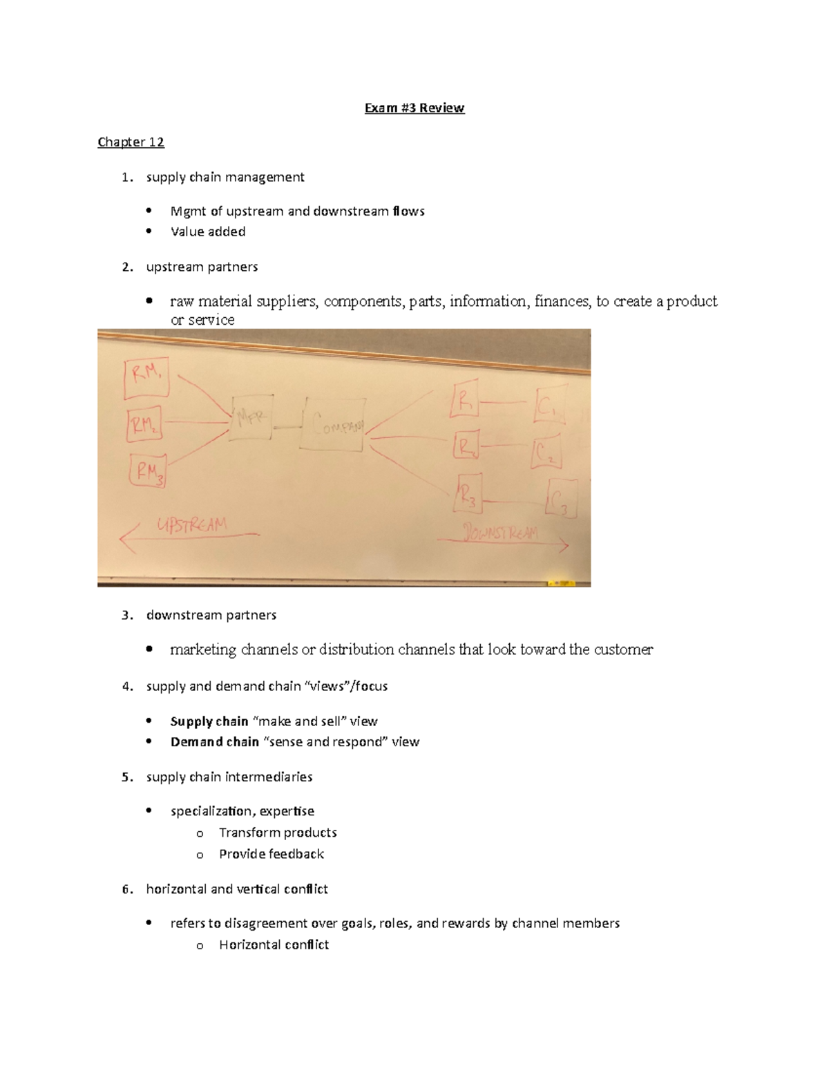 Marketing Exam #3 Study Guide - Exam #3 Review Chapter 12 1. supply ...
