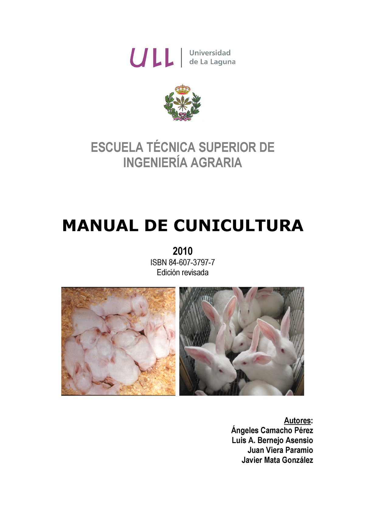 Libro Cunicultura 2010 - ESCUELA TÉCNICA SUPERIOR DE INGENIERÍA AGRARIA ...