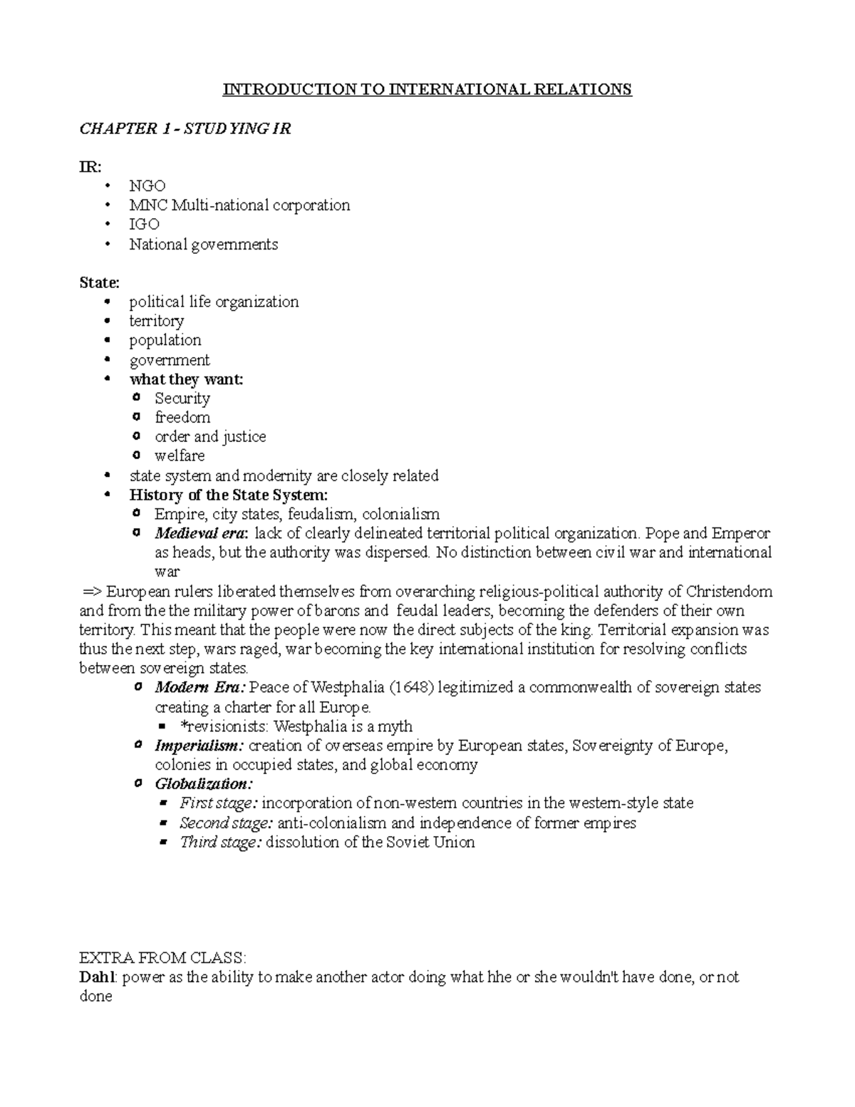 International Relations Book Scienza Politica Luiss - 