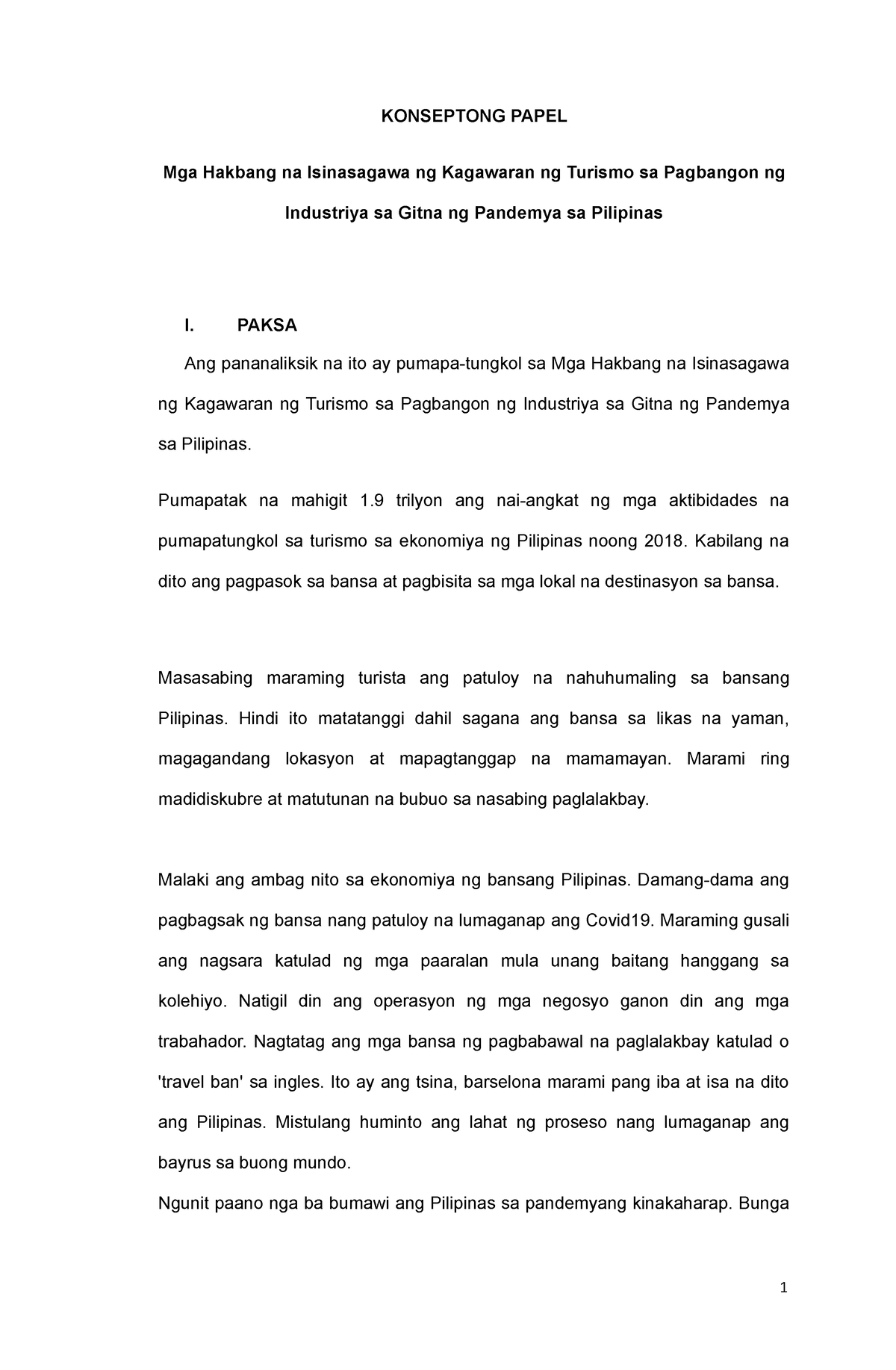 Pangkat V Konseptong Papel Konseptong Papel Mga Hakbang Na Isinasagawa Ng Kagawaran Ng 8561