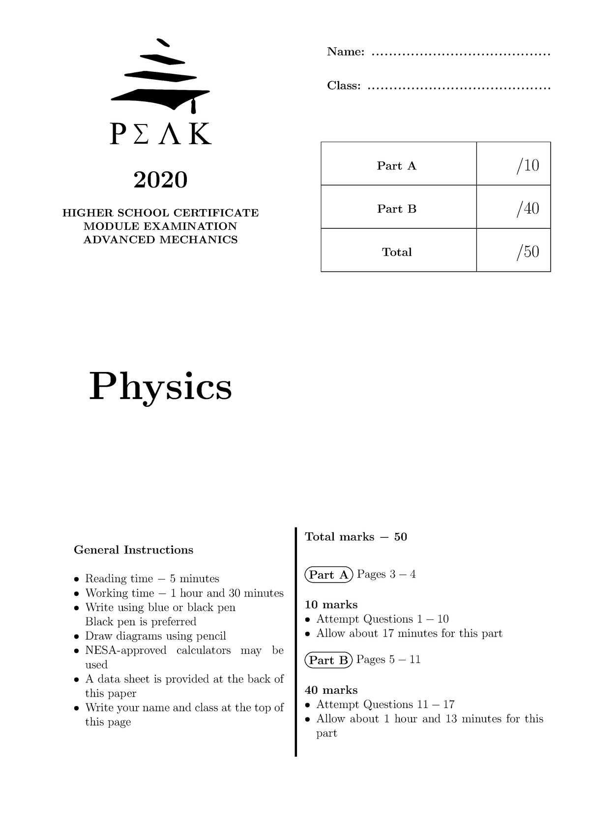 advanced-mechanics-exam-2020-higher-school-certificate-module