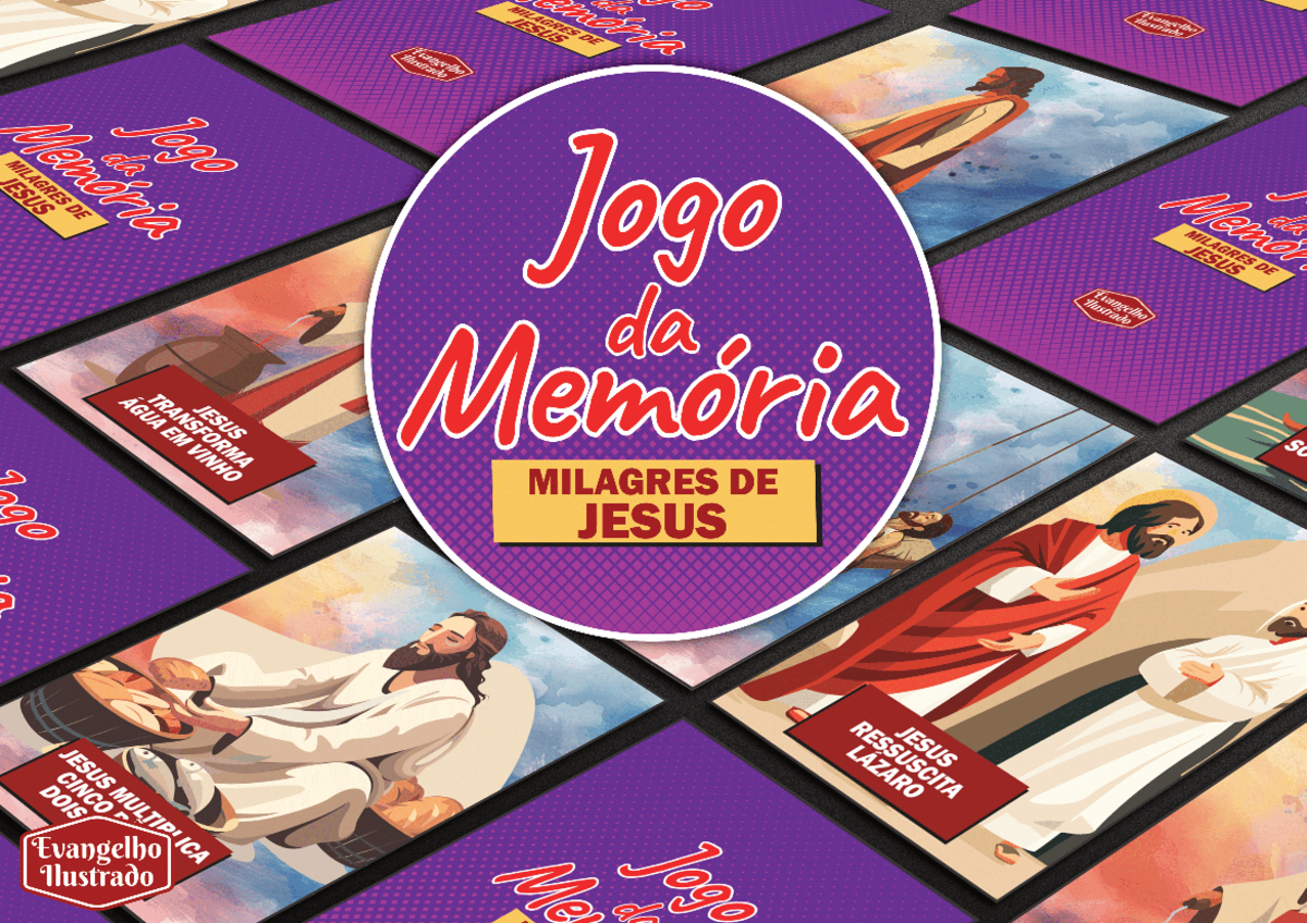Jogo da Memória Milagres de Jesus - Jogo Memoria MILAGRES DE JESUS ...