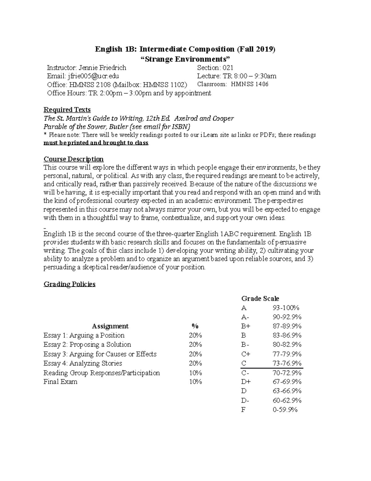 ENGL 1B Syllabus F19 Section 21 English 1B Intermediate Composition engl-1b-syllabus-f19-section-21-english-1b-intermediate-composition