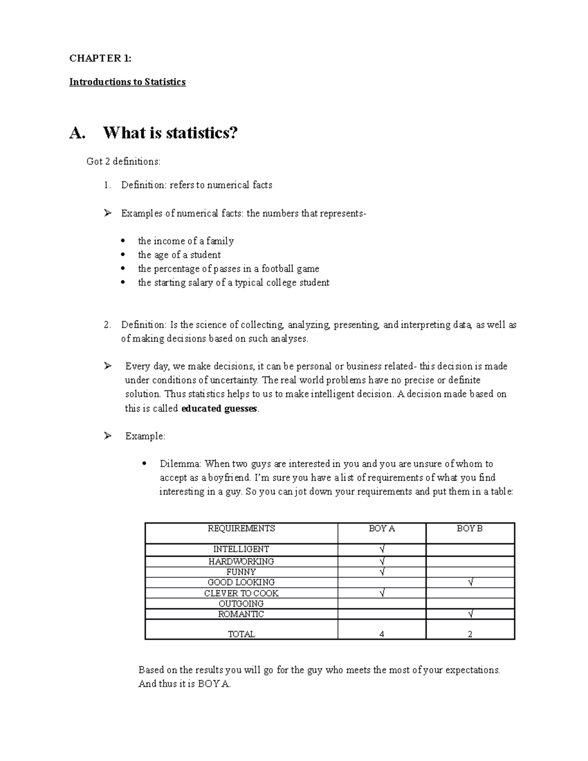 Chapter 1 Introduction (1)(1) - CHAPTER 1: Introductions To Statistics ...