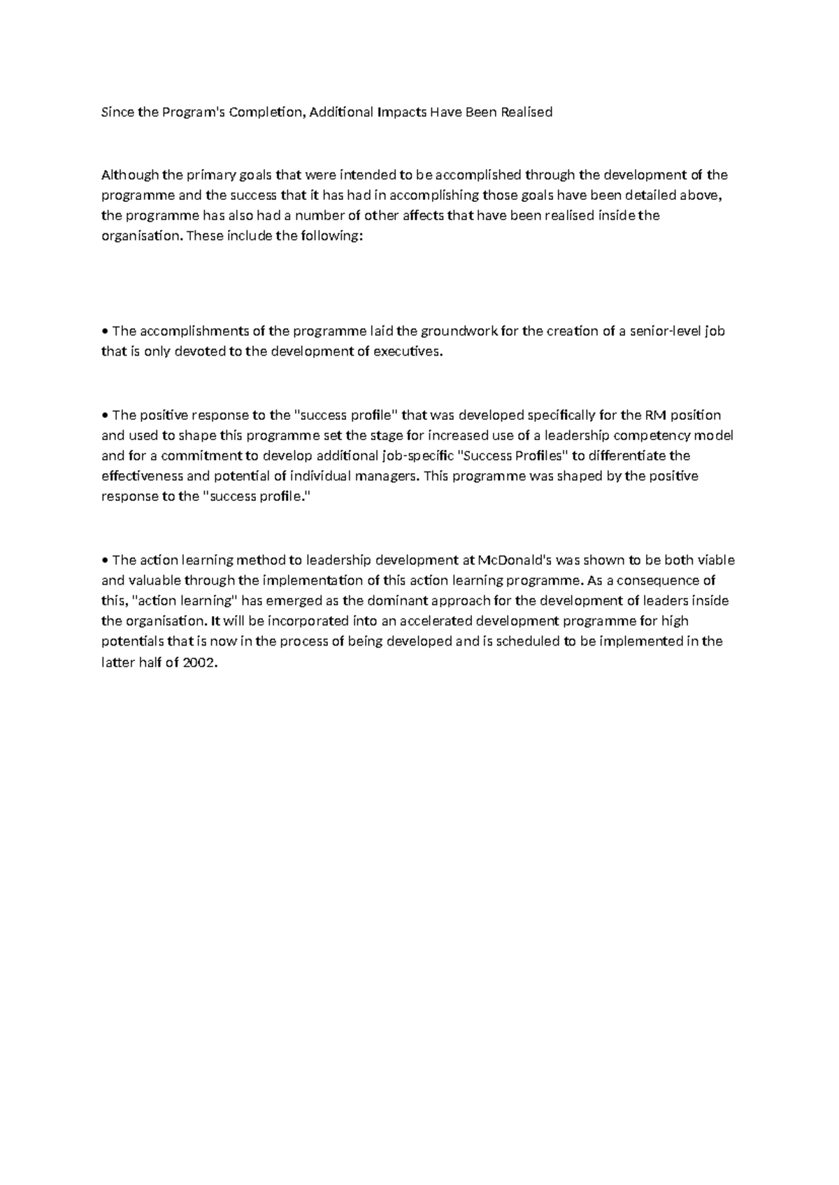 Evaluation Methods 6 - Essay on Strategic Management - Since the ...